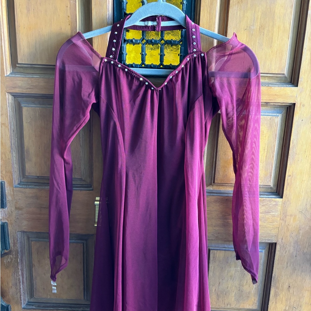 Dance costume with custom rhinestones.